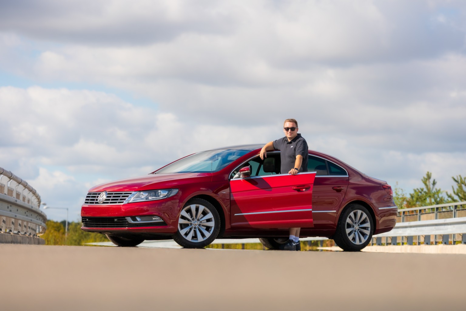 Jakub Sova s červeným Volkswagenem